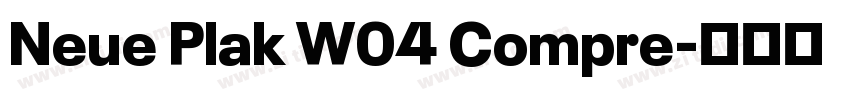 Neue Plak W04 Compre字体转换